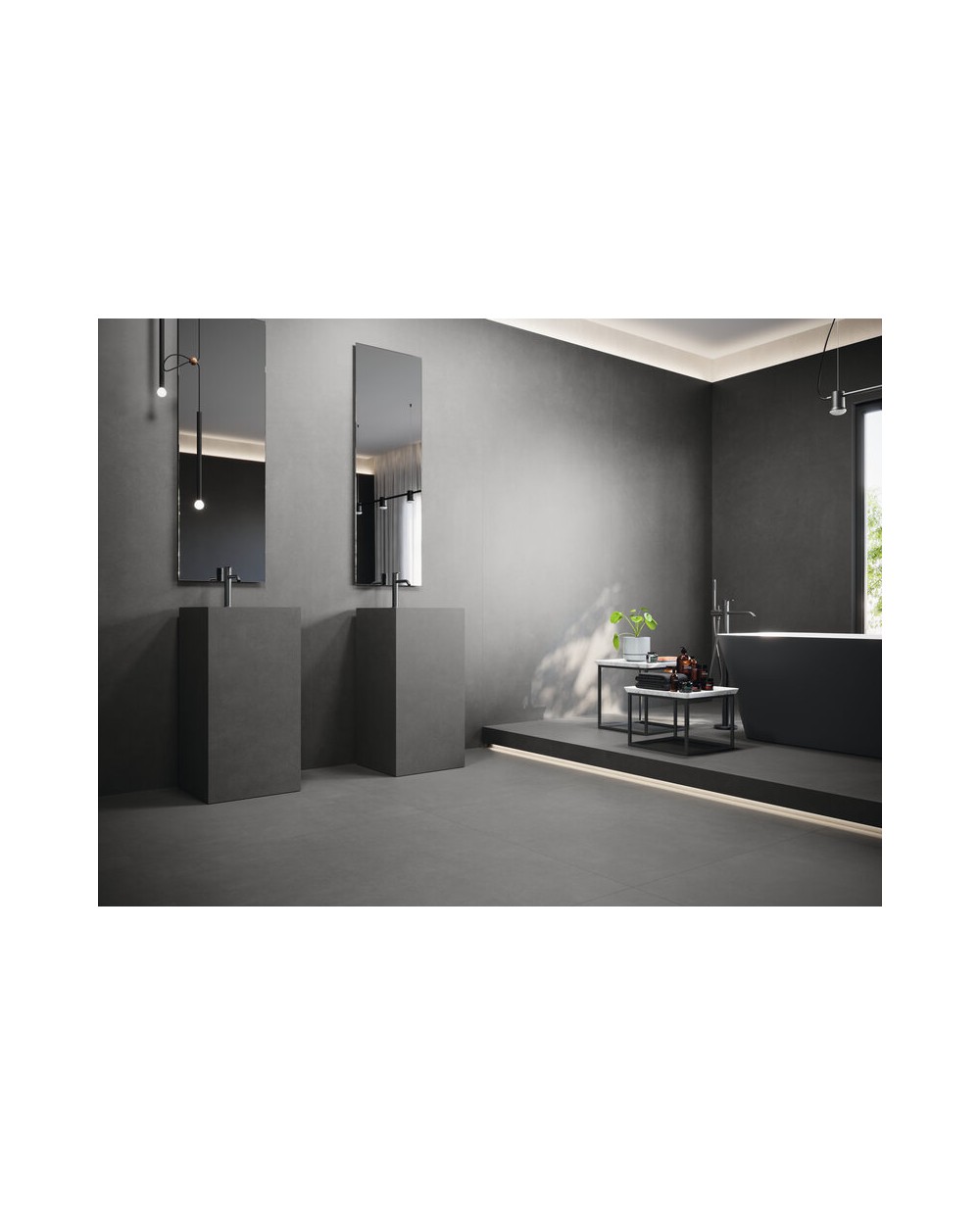 Gravity Flow Anthracite 40x120 room