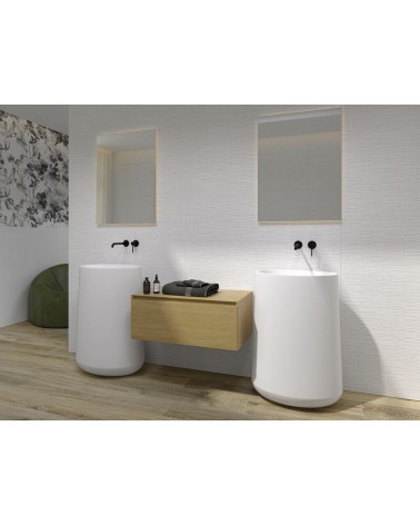 Villore White Matt 60x60 room1