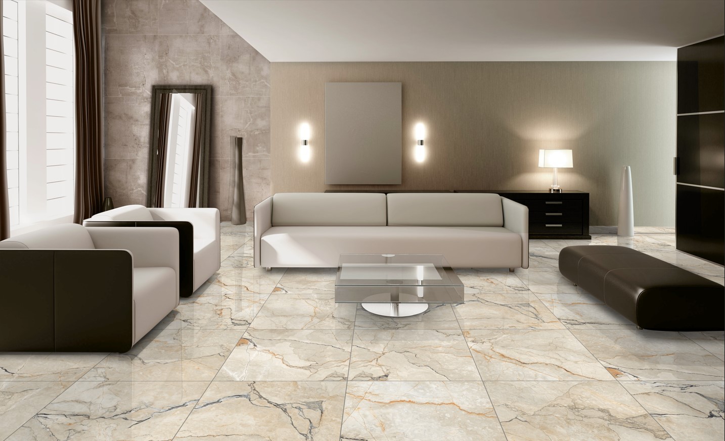 Marmo Silvestre Beige 60x60 room 1